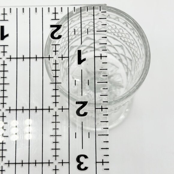 2 Vintage Anchor Hocking Wexford Diamond Cut Wine Water Goblets Glasses - Picture 9 of 10